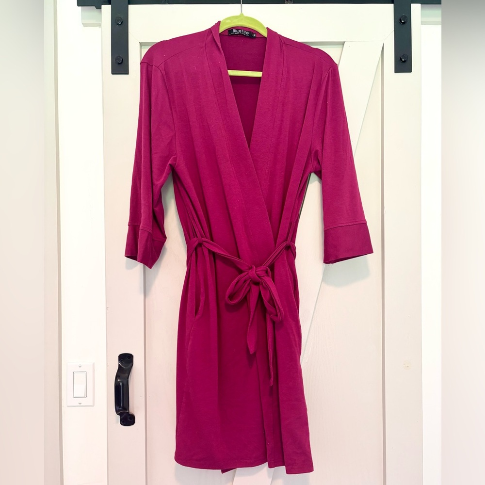 Thick Knit Magenta Women's Robe